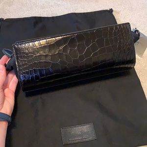 Alexander Wang pelican clutch crossbody crocodile